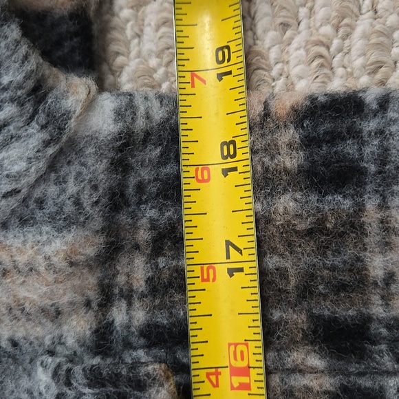 Ever New Melbourne Country Check Brown and Beige Plaid Shacket Jacket Size 2 - Picture 10 of 12